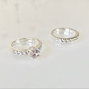 Ring Set Cubic Zirconia Engagement (3 ct. t.w.)